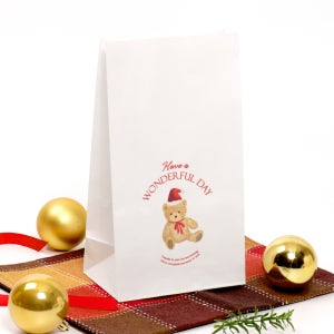 (SH) 원더풀베어 각대봉투 중 빵봉투 크리스마스 겨울시즌 100장