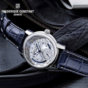 프레드릭콘스탄트 FC-718WM4H6 클래식 월드타이머 메뉴팩쳐 오토매틱 남자 가죽시계 3년보증 백화점AS