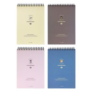 999 A4드로잉북(상철) / 크로키 스케치용 스프링노트 두툼한 도화용지 130g 모닝글로리