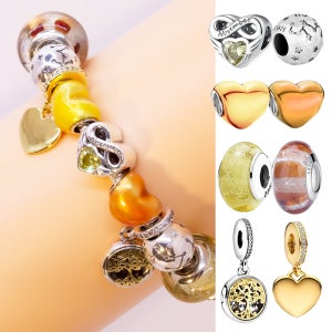 판도라호환 11월 탄생석 실버 베리스톤 참 ( 판도라팔찌 호환 판도라호환 생일 선물 옐로우 노랑 가을 )