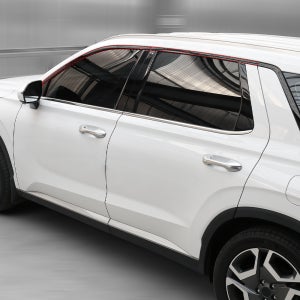 팰리세이드 튜닝 용품 윈도우 블랙 몰딩 상단 커버 크롬 죽이기