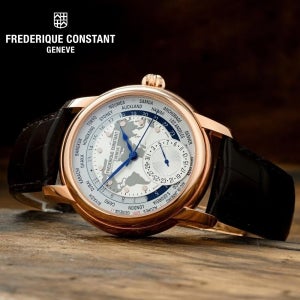 프레드릭콘스탄트 FC-718MC4H4 클래식 월드타이머 메뉴팩쳐 오토매틱 남자 가죽시계 3년보증 백화점AS