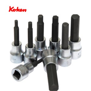 일본산 코켄 육각비트소켓세트 1/2인치 8PCS (3-19mm) 헤드복스 RS3010M
