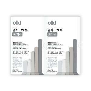 올키 그로우 포커스 / 청소년 직장인 집중력 에너지드링크 천연카페인 30포, 2개