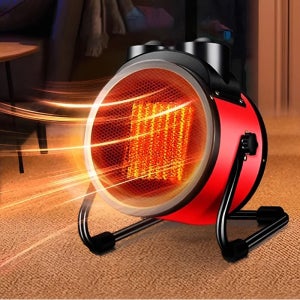 레드 소형 전기 히터 탁상 저전력 온풍기 가정용