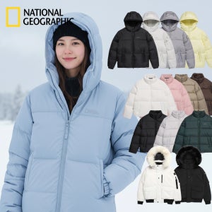 내셔널지오그래픽 패딩 네셔널 숏패딩 후드 구스다운