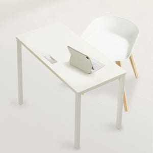 휴밀 데스크 화이트 거실 서재 W1200 인테리어 학생 책상