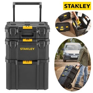 stanley 전문가용 이동식 공구함 세트 3종 80L (504x403x739mm) 공구카트 툴박스