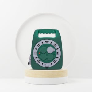 러그박스 베이직 USB 캡형 그린그레이 캠핑 전기 릴선 20M