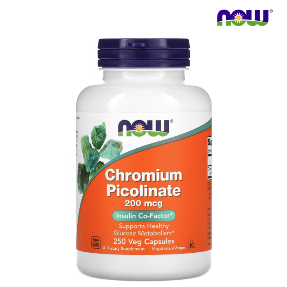 나우푸드 피콜린산 크로뮴 200mcg 250베지캡슐 <b>Chromium</b> Picolinate