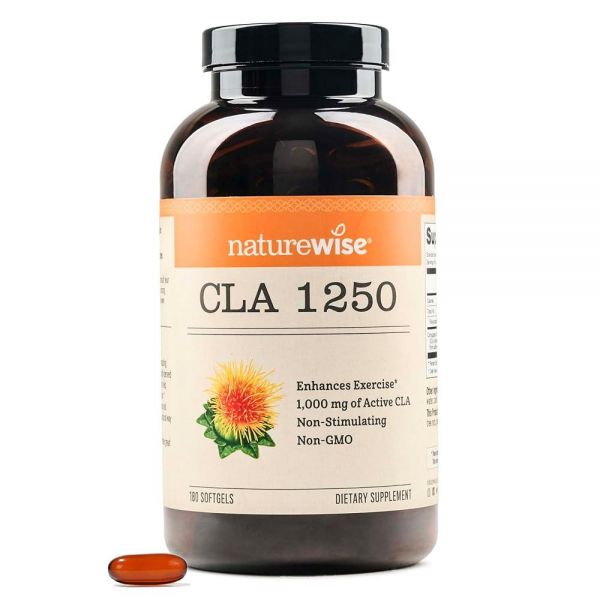 <b>네이처와이즈</b> CLA 1250 소프트젤 180정 180 Count (Pack of 1)