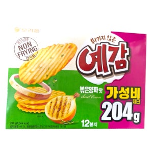 [워나점빵] 오리온 예감 볶음양파맛 204g 대용량 소포장 사무실과자 탕비실간식