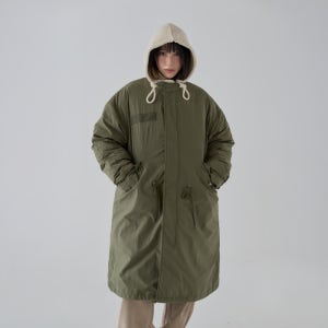 패딩탈착 기장선택 롱 야상패딩 M65 피쉬테일 개파카 오버핏 야상점퍼 남녀공용 자켓