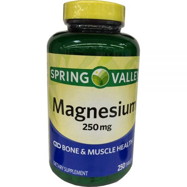 Spring Valley 마그네슘 <b>뼈</b> 및 근육 건강 250 Mg Tb