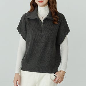 데드라 (~88size)바이안반오픈니트조끼 KND6006 4050 중년여성 엄마옷 아줌마