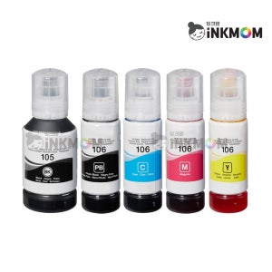 T00Q1 T00R1 T00R2 T00R3 T00R4 (엡손 105) (엡손 106) 재생(호환)잉크 5색 SET