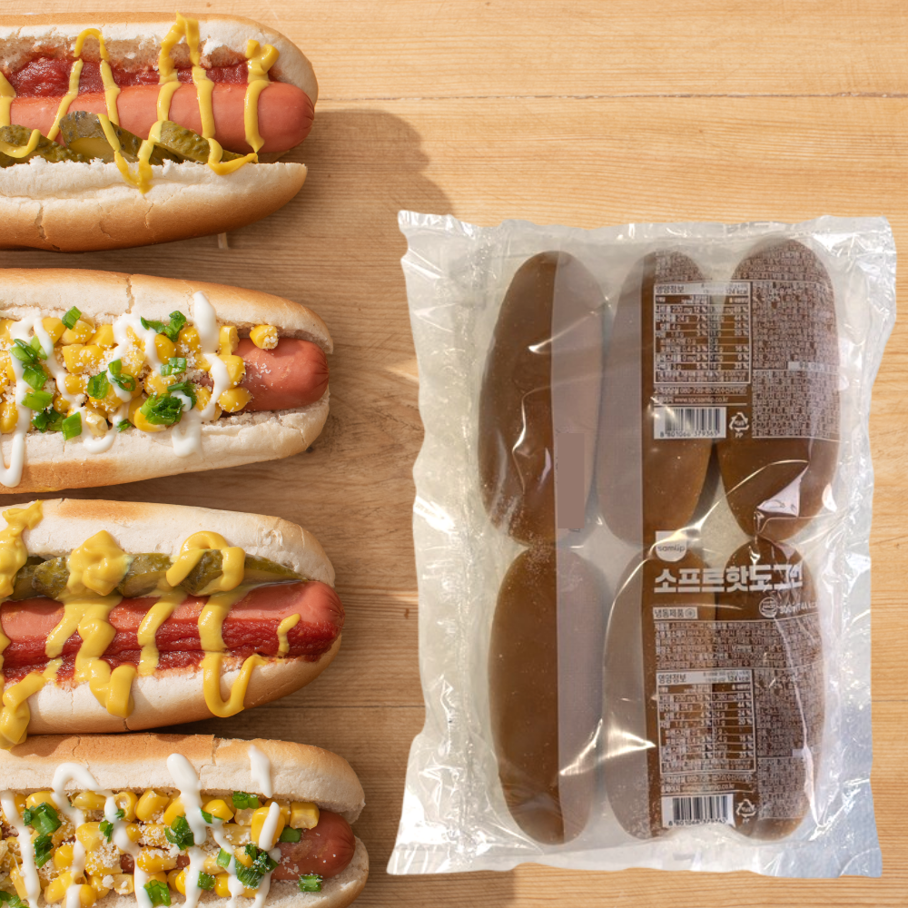 SPC-삼립 냉동 소프트 핫도그번 소세지빵 샌드위치