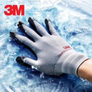 3M NBR 코팅 여름용 슈퍼그립 쿨 그레이 스마트 터치 작업 안전 장갑