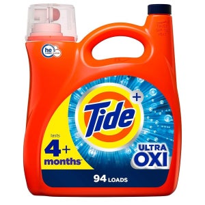 타이드 액상세제 3.9L 1팩 옥시 Tide Ultra Oxi Liquid Laundry Detergent Soap, HE Compatible, 94 Loads