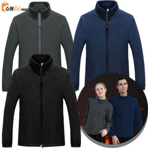 폴리스 자켓 회사 후리스 작업복 중년 사무실 워크 자켓 가을 플리스 재킷