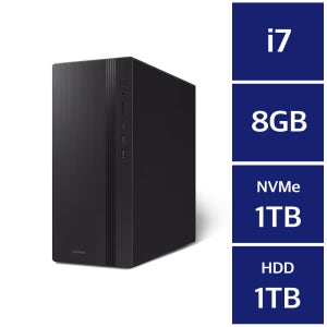 삼성 데스크탑5 DM500TGZ-AD7A Win11Pro / 8GB 램 / NVMe SSD 1TB + HDD 1TB / 윈도우11pro//