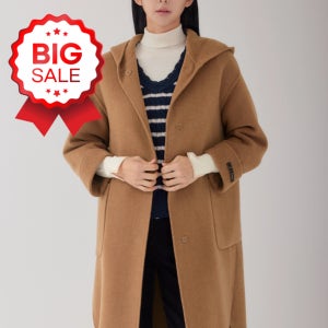 지센[24FW] 여성 핸드메이드 코트 캐시미어 알파카 맥시 롱코트 LCLCOA22 CA