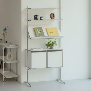 고트 수납장 4단 벽선반장 월 캐비넷 미드센츄리 모던 인테리어 장식장 (기본형)