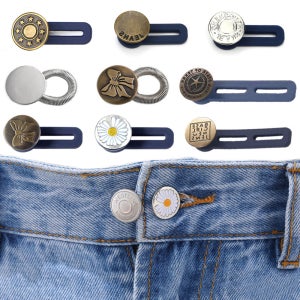 바지 허리 늘리기 단추 청바지 허리 조절단추 수선 확장 고정 실버