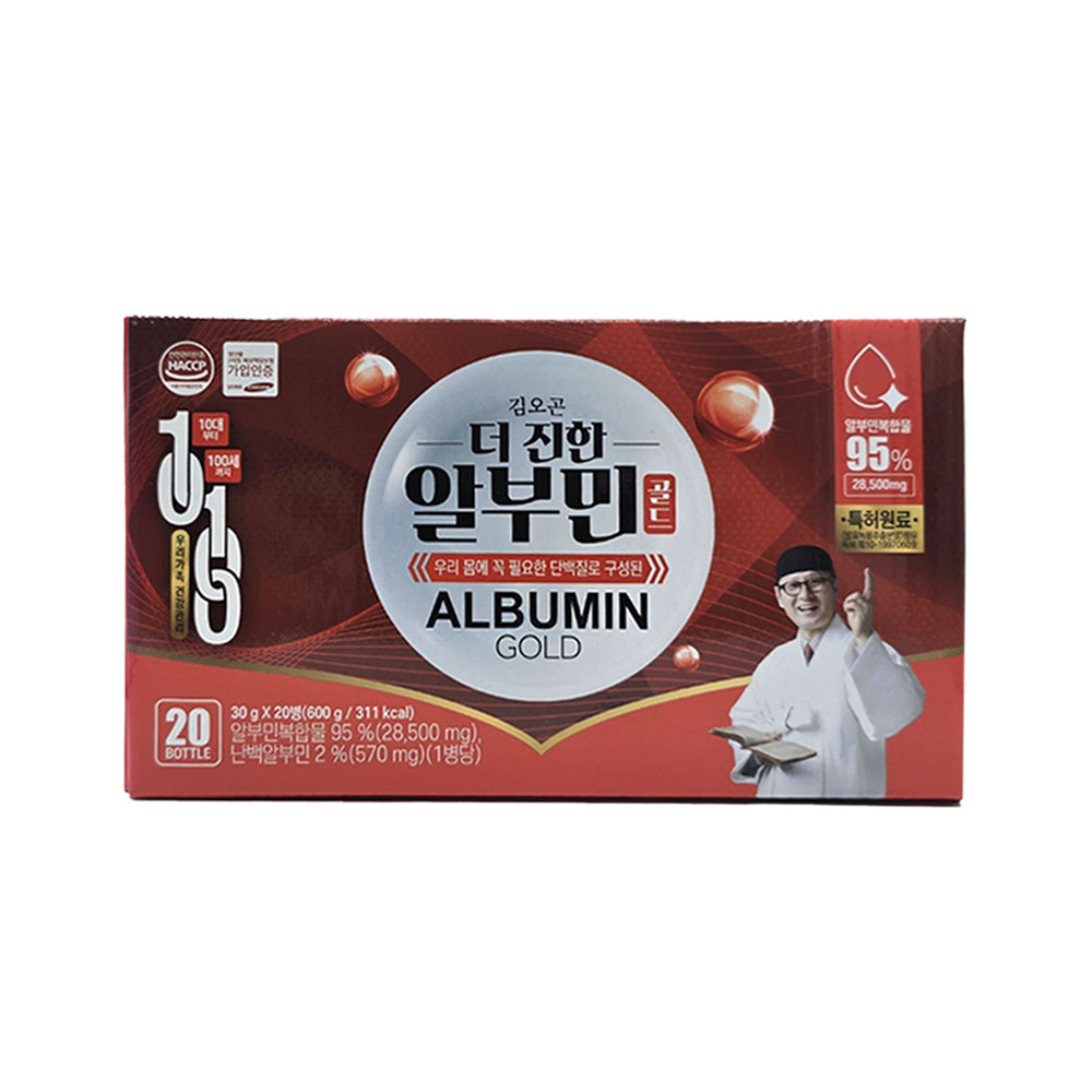 김오곤 마시는 알부민 더 진한 골드 영양제 30g 20병