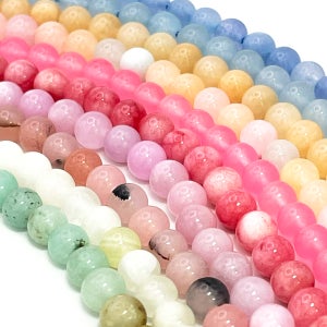 천연 원석 라운드 4mm 6mm 믹스 비즈공예재료 묵주 염주 팔찌 악세사리 만들기