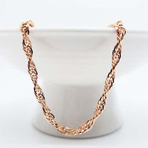 14K 18K 트루 볼드 트위스트 볼륨 체인 팔찌 여성 데일리 금팔찌 레이어드 주얼리