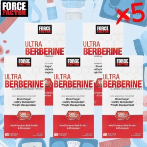 포스팩터 울트라 베르베린 Berberine 버버린 60정 글루코스 메타볼리즘 포뮬러 5개