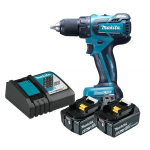 마끼다 충전 드릴 18V 6.0AH 드릴드라이버 배터리2개 무선 전동 DDF459RGE