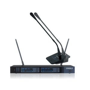 카날스 2채널 MWG-2500 무선 구즈넥마이크 회의용 교회 병원 창구 비대면