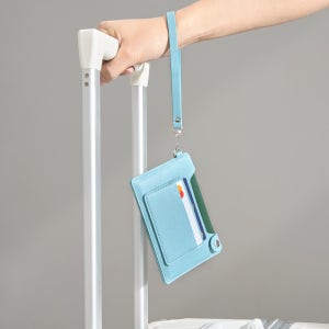 레임블 여권지갑 케이스 RFID 차단 안티스키밍 해킹방지 목걸이 손목스트랩 26면, 58면