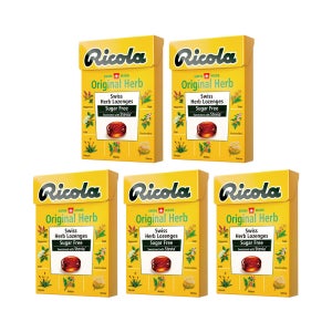 무설탕 스위스 허브캔디 리콜라 오리지널 허브 40g x 5개