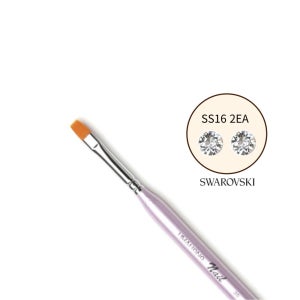 화홍 붓 젤 네일아트 브러쉬 35호 쇼트 플랫 스와 평스톤 ss16 2알