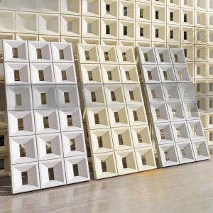 PU 모형 벽돌 블럭 양면 파티션 외벽 내부 인테리어 DIY 시공 60x1200