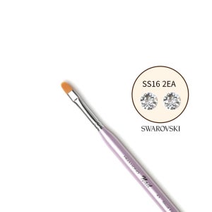 화홍 붓 젤 네일아트 브러쉬 43호 쇼트 플랫 스와 평스톤 ss16 2알