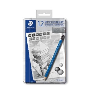 스테들러 마스 루모그라프 파란 연필 100 G12 12본 세트