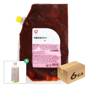 1박스) 소스공방 냉장 매콤닭갈비 소스 2kg x 6개입