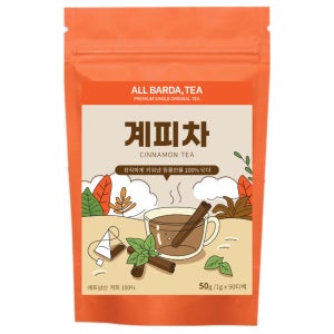 올바르다,티 베트남산 100% 계피차 계피티백 생분해 삼각티백 50개입
