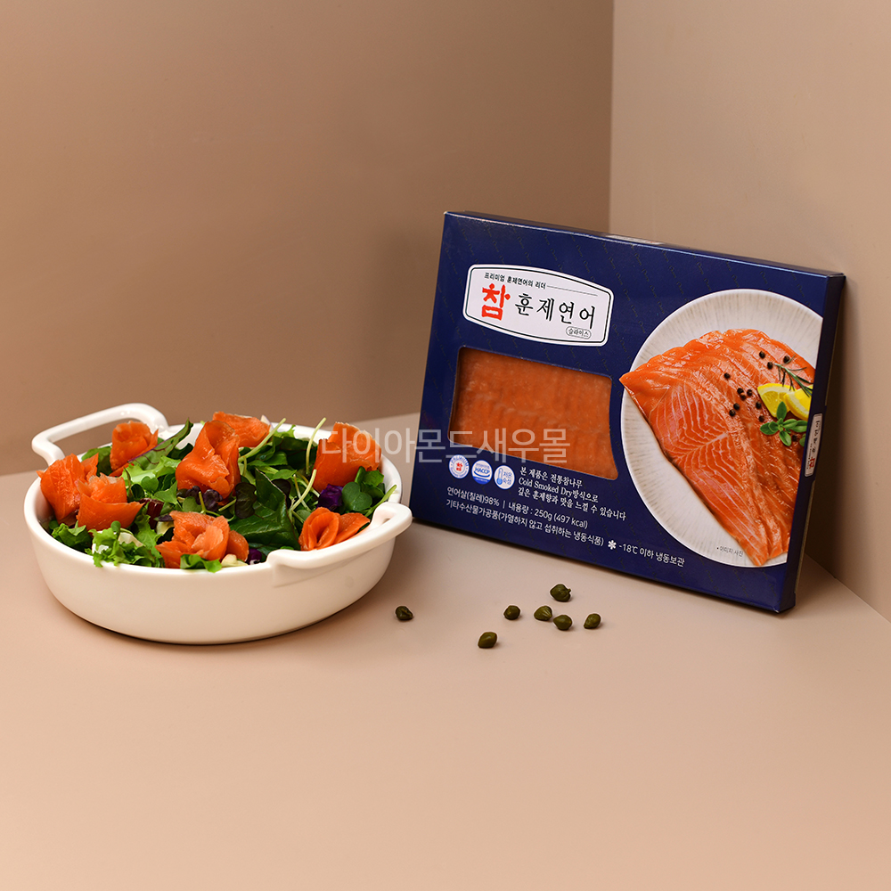 냉동 훈제연어 슬라이스 500g (카드할인8,910) (와우무료)