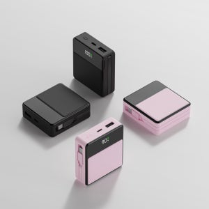 미니덕트 쿼드로 대용량 미니 보조배터리 PD 22.5W 고속충전 10000mAh, 매트 블랙