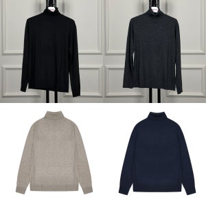 지이크 파렌하이트 남자목폴라 가을 겨울 니트 캐시미어 실크 터틀넥