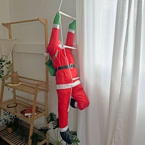 크리스마스 장식 소품 트리 오너먼트 대형 1단 사다리 산타 (총 길이 140cm)