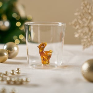 나탈레 에 스토리아 크리스마스 글라스 컵 2개 세트