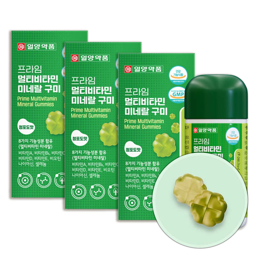 IY 프라임 8종 <b>멀티</b>비타민 <b>미네랄</b> 젤리 구미 180정
