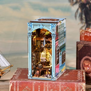 북엔드 헤밍웨이 생가 옛집 북눅 DIY 우드 조립 미니어처 헤밍웨이 책장 책꽂이장식