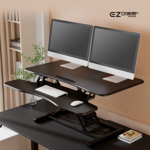 이지마운트 높이조절 전동형 스탠드 스탠딩 책상 모션데스크 거치형 국내 최대 105cm EV1050D